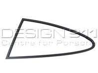 Cornice per finestra 1/4 nera, SINISTRA. Porsche 911 74-77 Coupé - 90154301628, 90154301528