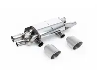 Milltek Sports Exhaust Rear Silencer (PSE) With GT-115 Brushed Titanium Tips. Porsche 991.2 3.0L T / S / GTS 2015-19 - 9P1251053A, 9P1251053C, 9P1251053B, 9P1251053D - SSXPO200