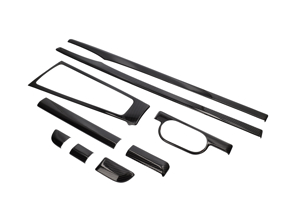 Ensemble de garnitures de console intérieure (conduite à gauche) pour Porsche 982 Boxster / Cayman / 991.2 2017>>