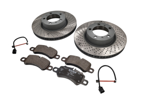 Kit plaquettes et disques de frein avant. Porsche 992.1 C2 / C4 2019-2024 - 992698151G, 9P1615301A, 9P1615302A, 9P1907253