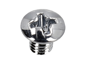 Selbstschneidende Schraube für Fensterverglasung, Chrom, M4x6. Porsche 356 / 911 / 912 1960-77 - 90014800202