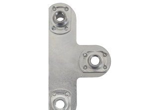 Plaque de loquet de porte filetée Porsche 356 T2 - 64453171001