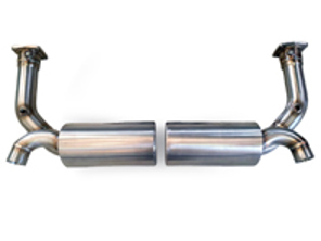 Sports exhaust rear silencers without catalytic converters Porsche 997 turbo - P0.021.C01, 99711102772