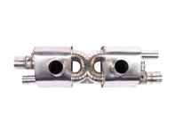 Silencieux arrière sport en titane avec valve Rennline. Porsche 991.2 avec échappement central. - 9P251053B, 9P251053D - EX32 BLACK, EX32 SILVER, EX32