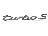 Turbo S - Insigne arrière, Gun Metal. Porsche 993 Turbo - 996559237034PU, 996.559.237.03.4PU