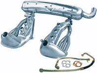 Auspuff & Wärmetauscher Paket Porsche 911 1974-83 - 90111115704, 90111119300, 91111319001, 91110772910, 91110773910, 93021102501, 93011102200