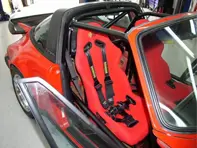 Überrollkäfig 6 Punkt verschraubt. Porsche 911 / 912 Targa