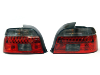 LED Rear Indicators Lamp Light Set Smoked / Red BMW 5 Series E39 95-00 - 0001223295, 1223295