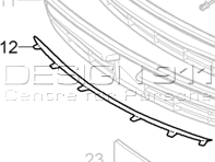 Frontstoßstangen-Mittelgitteradapter. Porsche 970 Panamera - 97050597700