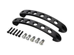 Speed Hole aluminium interior door pull 6 7/8', Pair. Porsche 911 - 90153106700 - InteriorHandle_6_7/8in_Speed_Black, InteriorHandle_6_7/8in_Speed_Silver