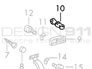 Verbindungsstange der Tür. Porsche 911 69-73 - 90153106600