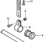 Stützsatz für Drop-Link-Halterung vorne Porsche 944 - 944343793100, 477411053, 94434373300, 94434373332, 90007507902, 900910022003