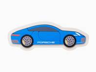 Wooden Plug Puzzle - Blue Porsche 911