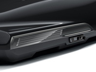Replaceable side blades for Porsche Performance roof box,  in Volcano Grey Metallic. Porsche 991 / 992 - 9Y0044871, 9Y0044870, 9Y0044871A, 9Y0044871B, 9Y0044871C