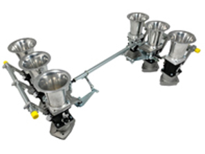 Kit de cuerpo de acelerador individual Jenvey de 3 pernos y 45 mm. Porsche 964 - WFR024, WFR029, WFR043, WFR060, WFR505, WFR024 - ABF2/65, RH01, RH01M, TP1, TP11