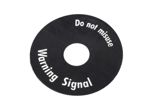 Sticker, emergency light switch, English. Porsche 911/912 - 90161362902, 1601501900 - JG.629.02, 1601501900