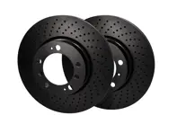 Dischi freno standard EBC forati anteriori. Porsche 996 / 997 / Boxster / Cayman D1064 - 99635140501, 99635140601 - D1166