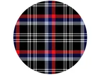 SOLM (Motorsport) polyviscose tartan fabric, inspiration: BMW 'M' Division cars *SAMPLE*