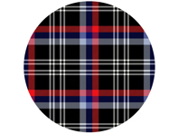 SOLM (Motorsport) polyviscose tartan fabric, inspiration: BMW 'M' Division cars