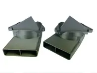 Luftkanäle unter dem Armaturenbrett, richtungsabhängig (Paar). Porsche 911 1970-89 - 91157108501, 91157108601