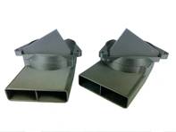 Condotti dell'aria sotto il cruscotto, direzionali (coppia). Porsche 911 1970-89 - 91157108501, 91157108601
