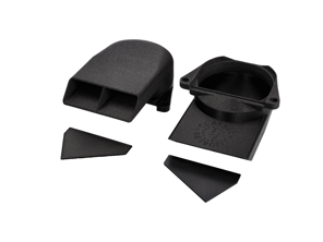 Luchtkanalen onder het dashboard, richtingsgevoelig (paar). Porsche 911 1970-89 - 91157108501, 91157108601