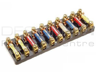 Porte-fusibles céramique 10 pôles. Porsche 911 1987-89 - 91161208602