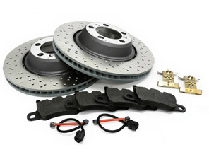REAR Brake Pads And Brake Disc Package. Porsche 991 GT3 - 99135240780, 99135240880, 99160918300, 99135294701