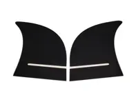 Jeu de protection contre les éclats de pierre - noir. Film de protection peinture Porsche 996 carrera 4s - SG996SB