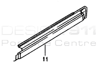 Outer sill panel. Porsche 993 C2S / 993 C4S / 993 Turbo - 99350396101GRV, 99350396201GRV