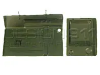 Paroi arrière du boîtier de batterie (2 pièces). Porsche 356C T6 - 64450103206, PP114D, P114D