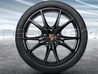 20' 'Carrera S' BLACK Alloy Wheels & Tyres Original Porsche for 718 Boxster/Cayman - 98204460206