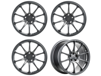 Titan 7 Forged T-R10 10 Spoke Alloy Wheel Set Satin Titanium 21'. Porsche  9J1 Taycan - TR102195050513071ST, TR102111555513071ST