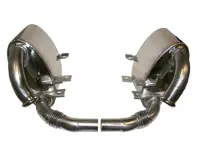 Auspuffendtopf / Schalldämpfersatz, Sportendtopf in Edelstahl. 'Sound Version'. Porsche 996 - 1620601110, 96300SEXP, 99611121000, 96.300SEXP, 99611112155, 99611112170, 99611112156, 99611112157, 99611113154, 99611112256, 99611112270, 99611112257, 99611113254 - 1620601110