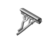 Auspufftopf / Schalldämpfer. Porsche 9YB Cayenne turbo E-Hybrid GT Coupe - 9Y3253125C, 9Y3253125A