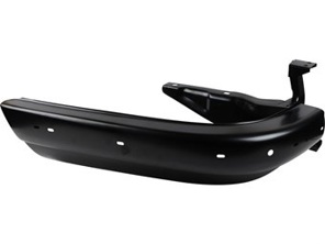 Pare-chocs arrière coin gauche, sans découpe pour pot d'échappement. Porsche 1963-68 - 1684400870, 591087-1, 591087, 90150502120GRV, 90150502120 - 1684400870