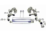Système d'échappement sport CARGRAPHIC GT avec chauffage et collecteurs ID42 GT pour Porsche 964 Carrera 2/4/RS - 96411104504, 96411104605, 96411104502, 96421103905, 96421103932, 96421104004
