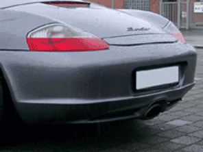 Heckspoiler/Stoßstange 2003 Facelift. Porsche 986 Boxster - 98650541108G2X, 98650541113