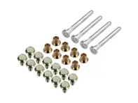 Kit de goupilles et boulons de charnières de porte. Porsche 911/912/914/964/993 - 90153130520, 90153130520, 90153131120, 901531305SET, 99909301002, 99909301008 - URO-014474