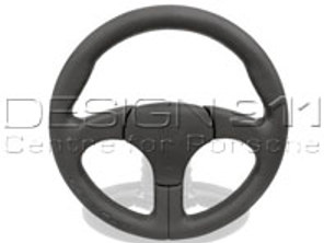 Sportlenkrad ohne Airbag Schwarz mit schwarzer Naht. Porsche 911 / 959 - 000043161108YR