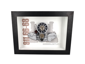 Motor 911 SWB Schnittmodell Porsche Art - Box gerahmt Maßstab 1:4