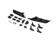 Adaptersatz zur Montage des Frontspoilers 991.1 an den 718 Boxster / Cayman - 982807110AOK1, 982807110OK1 - 982_ADK+VENT