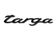 TARGA - Heck-Emblem, Rallye-Schwarz. Porsche 996 Targa 2002>> - 9965592370870C