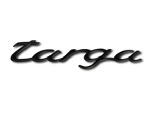 TARGA - Rear Badge, Rally black. Porsche 996 Targa 2002>> - 9965592370870C