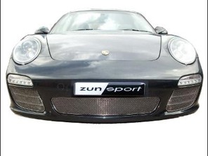 ZunSport Edelstahl-Komplettgrillsatz für Frontstoßstange. Porsche 997.2 Carrera 4/4S
