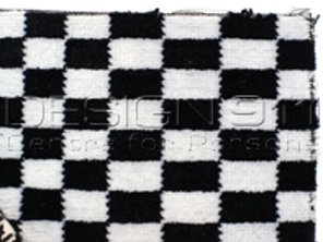 Tissu Porsche Classic PASCHA NOIR-BLANC - P9111330