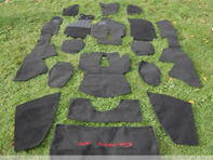 Set di moquette per pavimenti interni. Porsche 964 RS VERSIONE 1989-94 - 964556RSRMBLK89, 964556RS
