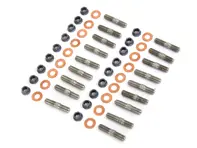 Titan-Auspuffkopf-Stehbolzensatz. Porsche 996TT/ 997TT/ GT3 / GT2 - 90037813100, 90037822709, 99907507400, 90037822701, 99907353501, 99907507400, 99907353501, 99907507400