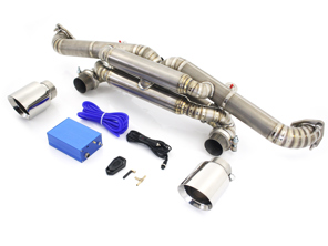 Exhaust sport valvetronic silencer in Titanium for Porsche 718 GT4 RS 4.0L - Designtek - 9GT251053A