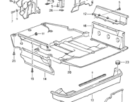 Capot moteur DROIT. Porsche 964 1989-94 - 96411901204, 96411901203
